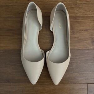 Cole Haan women’s pointy toe leather neutral flats 7.5